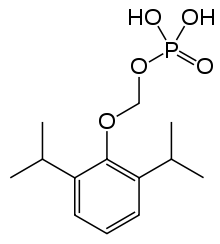 Fospropofol, dihydrogen (2,6-diisopropylphenoxy)methyl phosphate