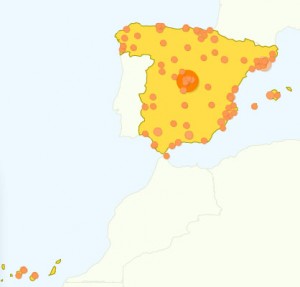 Visitas a AnestesiaR en España (Fuente: GoogleAnalytics)